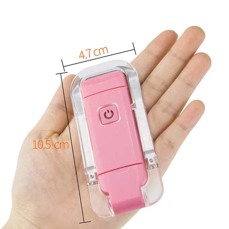 Versatile USB Rechargeable LED Book Light - Adjustable Brightness, Portable Clip Design for Reading Anywhere